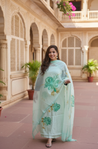 Landing Page noor mint floral summer suit