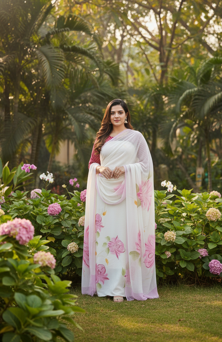 gulnaar ivory floral suit set gulnaar ivory floral suit set