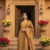 mustard kashmiri inspired winter suit set mustard kashmiri inspired winter suit set