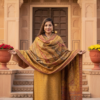 mustard kashmiri inspired winter suit set mustard kashmiri inspired winter suit set