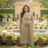 noor beige embroidered suit set noor beige embroidered suit set