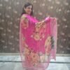 houseofkaur.in pink floral suit set with dupatta