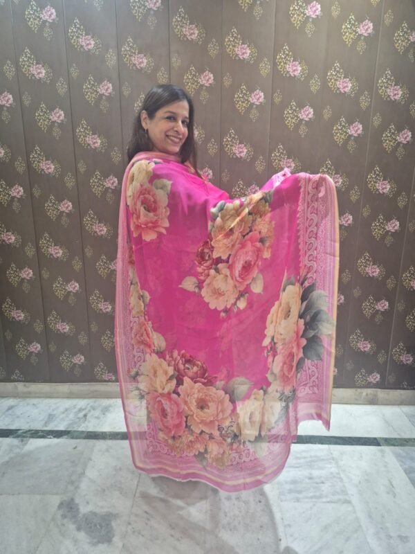 houseofkaur.in pink floral suit set with dupatta