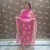 houseofkaur.in pink floral suit set with dupatta