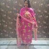 houseofkaur.in pink floral suit set with dupatta