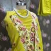 houseofkaur.in lemon yellow modal embroidered suit set with dupatta