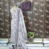 lavender linen cotton suit set for women | pastel designer ethnic wear – house of kaur
