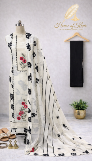 Landing Page off-white-floral-printed-suit-set-black-dupatta