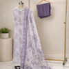 lavender linen cotton suit set for women | pastel designer ethnic wear – house of kaur