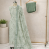 sage green linen cotton suit set for women | pastel designer ethnic wear – house of kaur