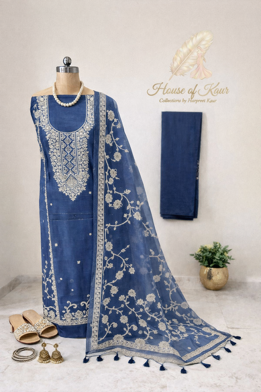 jamdani linen embroidered suit set with dupatta jamdani linen embroidered suit set with dupatta