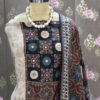 midnight heritage muslin suit set for women | premium designer ethnic wear – house of kaur