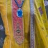 mustard tussar silk suit set with self weaving dupatta & shantoon bottom mustard tussar silk suit set with self weaving dupatta & shantoon bottom