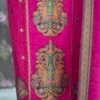 premium pink tussar silk suit set with self weaving dupatta & shantoon bottom
