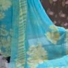 aqua blue burberry cotton suit set with floral print dupatta | soft summer kurta set aqua blue burberry cotton suit set with floral print dupatta | soft summer kurta set