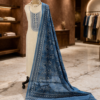 elegant cotton suit set with soft muslin dupatta & bottom | embroidered cotton kurta set for women elegant cotton suit set with soft muslin dupatta & bottom | embroidered cotton kurta set for women