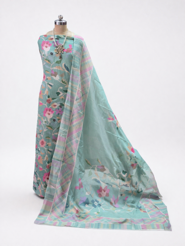 pastel green burberry cotton suit set with printed dupatta | soft daily wear kurta set pastel green burberry cotton suit set with printed dupatta | soft daily wear kurta set