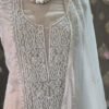 pastel organza suit set with lakhnawi embroidery & pearl work | elegant ethnic wear pastel organza suit set with lakhnawi embroidery & pearl work | elegant ethnic wear