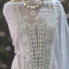 pastel organza suit set with lakhnawi embroidery & pearl work | elegant ethnic wear pastel organza suit set with lakhnawi embroidery & pearl work | elegant ethnic wear