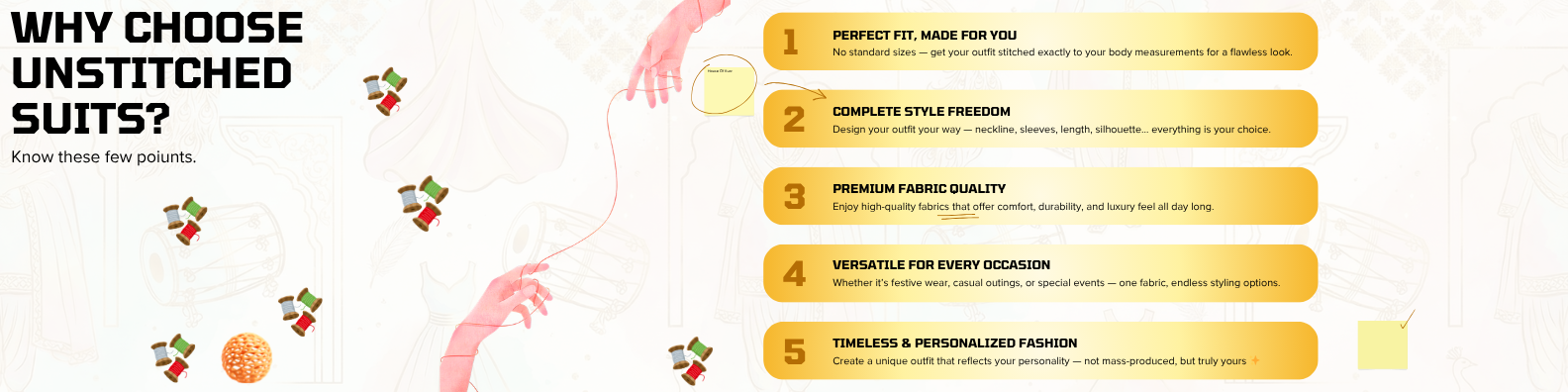 why choose unstitched suits
